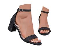 Generisch hohe schuhe, Sandalen Damen Mit Absatz Hochzeit Strand Sandaletten Bequem Riemchenpumps Weite H Spangenpumps Sommerschuhe Sommer Riemchen Tanzschuhe Elegant Riemchensandalen