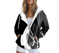 Generisch Hoodie Damen Kapuzenpullover Langarm Pullover Casual Waffel Sweatshirt Herbst Winter Kapuzenpulli Strickpulli Damen Orange Damen Pullover Elegant Sweatshirt Oversized