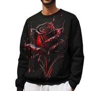 Generisch Hoodie für Herren EIN Warmer und kuscheliger Herren Pullover aus 100% Baumwolle Fleecejacke Pullover Mit Reissverschluss Herren Zip Pullover Herren Schwarz Herren Pullover