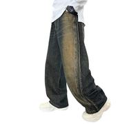 Generisch Hosen Für Jungen - Klassische Jeans Für Jungen Gerades Bein Lockere Passform Bequeme Freizeithose Im Retro Stil
