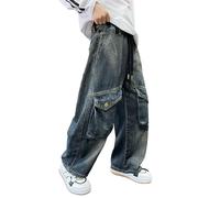 Generisch Hosen Für Jungen - Lässige Jeanshose Für Jungen Klassische Hose Mit Geradem Bein Und Taschen Bequeme Lockere Passform Für Kinder Und Kleinkinder