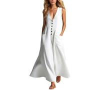 Generisch Hosenanzug Damen,Eleganter LäSsiger Jumpsuit Mit Taschendetails In Unifarbe -Ausschnitt Das Perfekte Alltagsoutfit