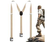 Generisch Hosenträger Für Herren - Clip On Hosenträger Für Herren,Verstellbare Starke Clips Y-Rücken Elastische Träger Zum Wandern Und Arbeiten