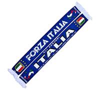 Generisch Italien, Italia Schal ALLE ERFOLGE; EM, WM (Seidenschal), für Weltmeisterschaft, Fußballschal, Kult-Schal, Souvenirschal, Blau, Weiß, 135