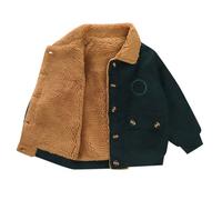 Generisch Jacken Junge 80 Cordjacke für Kleinkinder Jungen, Fleece-Wintermantel für Kleinkinder, warme Oberbekleidung mit Knopfleiste Baby Sommer Junge (Green, 2-3 Years)