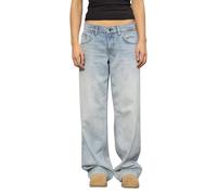 Generisch Jeans Damen Baggy Jeans High Waist Jeanshosen Boyfriend Wide Leg Hose Weites Bein Stretch Jeanshose Weite Trachtenjeans Straight Y2k Hosen Große Größen Damenjeans