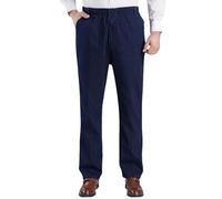 Generisch Jeans Herren Straight Jeanshose Stretch Schlupfhose Schlupfjeans Gummibund Freizeithose Männer Jogginghose Sweatpants Outdoorhose Trekkinghose Loungehose Sportwear Streetwear