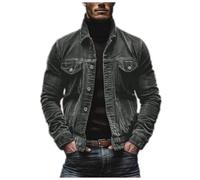 Generisch Jeans Jacken Für Herren Sommer Jeansjacke Mit Taschen Softshelljacke Leichte Blouson Jacke Dünne Übergangsjacke Zip Up Sportlich Trainingsjacke Outdoor Freizeitjacke Frühlingsjacke