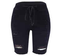 Generisch Jeanshosen Damen, Jeans Schlaghose Damen, Sommerb Hoher Elastizität Denim Hose In Mäßiger Waschung Shorts Kurz, Meine Bestellungen Anzeigen Konto Von 2025