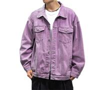 Generisch Jeansjacke Herren Dünne Blouson Jacke Zip Up Softshelljacke Mit Taschen Übergangsjacke Leichte Sommer Outdoor Freizeitjacke Jungen Frühlingsjacke Trainingsjacke