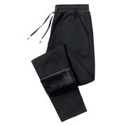 Generisch Jogginghose Damen Warm Gefüttert Laufhose Sweathose High Waist Sporthose Einfarbig Sweatpants Baggy Comfort Fitnesshose Trainingshose Herbst Winter Jogging Hose Freizeithose mit Tunnelzug