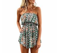 Generisch Jumpsuit Damen Kurz Eleganter Hosenanzug Elegant Schicke Hosenanzüge Große Größen Festlich Festliche Kleidung Sommer Für Hochzeit Grün Festlicher Festliches Outfit Kurzer Lang