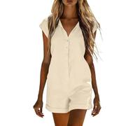 Generisch Jumpsuit Damen Sommer Kurz Schwarz Elegant Schicke Hosenanzüge Hosenanzug Große Größen Festliche Kleidung Overall Festlich Hosen Anzug Zweiteiler Hochzeit Sportlich Weites Bein