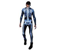 Generisch Jumpsuit Herren Sexy, Einteiler Herren Rennrad, Nachtwäsche Langarm Schlafanzug Eng Halloween Party Homewear Sportanzug Sexy Pyjama Stretch Loungewear Sleepshirt Lang Nachtwäsche Loungehose