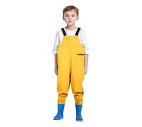 Generisch Jungen Strampler Jumpsuit zum Spielen im Freien im Sommer Verstellbare Hosenträger mit Reißverschlusstasche Watanzug für Kleinkinder bis Teenager (Yellow, 16-17 Years)