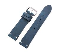 Generisch Kalbsleder-Uhrenarmbänder mit Schnellverschluss, Armband, Nähte, braunes Uhrenarmband(Blue,18mm)