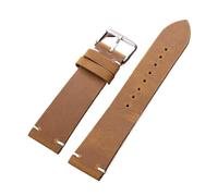 Generisch Kalbsleder-Uhrenarmbänder mit Schnellverschluss, Armband, Nähte, braunes Uhrenarmband(Light brown,20mm)