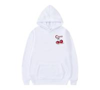 Generisch Kapuzenpullover HerrenTunnelzug Lässig Sweatshirt Lustige Kirschen Motiv Hoodie Casual Langarm Tunnelzug Kapuzenpulli mit Taschen Y2k Hooded Kapuzenpulli Casual Tops