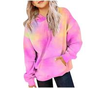 Generisch Kapuzenpullover Mädchen Hoodie mit Taschen Casual Sweatshirt mit Kapuze Kinder Kleidung Kuschel Hoodie Batik Sweatshirt Herbst Winter Baumwolle Pullover Langarmshirts für 2-14 Jahre Alt