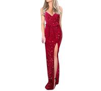 Generisch Karneval Kleid Damen Kleid Sexy 70er Jahre Kleid Mit Langärmliges Und V-Ausschnitt Ballkleid Casualpartykleid Leicht Hochzeit Ballkleid Faschingskostüme Für Den Karneval