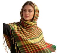 Generisch Karo-Muster Schal Für Herren | Arabischer Sand- Und Winddichter Hals- Und Kopfschal | Winddichtes Kopftuch - Für Männer Frauen Outdoor Reisen Wandern Camping Winter Feste Aktivitäten