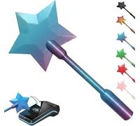 Generisch Kartenetui Zauberstab, Kreditkartenetui Magic Wand Card Holder, 3D Gedruckter Kreativ Kartenhalter für Kreditkarte, Lustig Kontaktlos Bezahlen Tap to Pay, Feenstab Kartenhalter