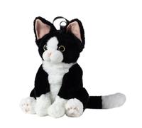 Generisch Katzen Plüsch Rucksack - Mit Verstellbaren Trägern Weiche Tasche | Plüschtier Handtasche Schulterrucksack,Für Alltag Reise Party Camping Frauen Mädchen Kinder Jugendliche