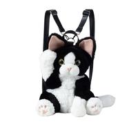 Generisch Katzen Plüsch Rucksack - Witzig Weich Realistisch Niedlich,Kuscheliger Cartoon Schulterrucksack - Für Alltag Reise Party Camping Frauen Mädchen Kinder Jugendliche