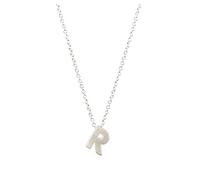 Generisch Kette Damen Zierliche Silber-Anfangsketten für Frauen 14 Karat Gold gefüllte geschichtete Silberketten für Frauen AZ 26 Alphabet-Anfangsketten für Keltenkreuz Anhänger (R, One Size)