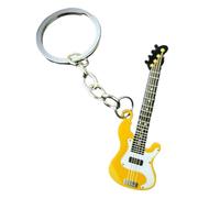 Generisch Key Chain Guitar - Stainless Steel 6.6x2.3cm 20g | Backpack Decoration Guitar Key Pendant Music Keys Chains Guitarr Ornament Instrument Keychain Mini For Guitarr Players Boys G