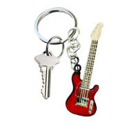 Generisch Key Chain Guitar - Stainless Steel 6.6x2.3cm 20g | Backpack Decoration Guitar Key Pendant Music Keys Chains Guitarr Ornament Instrument Keychain Mini For Guitarr Players Boys G