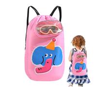 Generisch Kids Beach Bag | Pool Backpack Swimming Backpack | Sandproof Large Capacity Daypack, Lightweight Travel Accessories for Sports, Gym, Camping, Summer Vacation, 12.2x3.15x19.69 inches