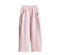 Generisch Kinder Jungen Mädchen Thermohose Winterhose Cordhosen Warme Fleece Modische Winterhose für Mädchen mit schmaler Passform weiter Beinweite als lässige Freizeitbekleidung (3-Red, 11-12 Years)