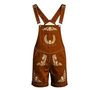 Generisch Kinder Lederhose Oktoberfest Outfit Kinder, Kurze Trachtenhose Im Landhaustil Hochwertige Verarbeitung Mit Stickerei Und Brotzeitfalte