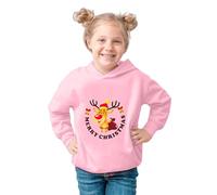 Generisch Kinder Weihnachten Hoodie Lustig Kapuzenpullover Mädchen Weihnachts Reindeer Druck Winter Hoody Xmas Oversize Sweatshirts Winterjacke Weiches Sweater Bequeme Weihnachtspulli