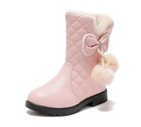 Generisch Kinder Winterschuhe Mädchen Warm Unisex Kinderschuhe Übergangsschuhe Winter Weite W Schneestiefel Wasserdicht Elefanten Winterstiefel Stiefel Gefüttert Lammfell Winterboots