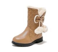 Generisch Kinder Winterschuhe Mädchen Warm Unisex Kinderschuhe Übergangsschuhe Winter Weite W Schneestiefel Wasserdicht Elefanten Winterstiefel Stiefel Gefüttert Lammfell Winterboots
