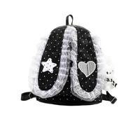Generisch Kindergarten Backpack Dot Lace Aesthetic - Adjustable Bookbag | | Cute Princess School Bag For Girls & Kids; Lightweight Aesthetic With Adjustable Straps For Travel