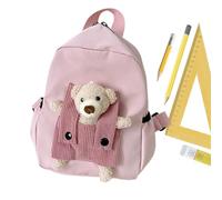 Generisch Kinderrucksack, Kindergartenrucksack, Geräumiger 3D Bären Design Rucksack für Mädchen Schüler Outdoor Camping Täglicher Weg