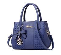 Generisch Klassische europäische amerikanische Mode-Mutter-Handtasche mittleren Alters (Blue, One Size)