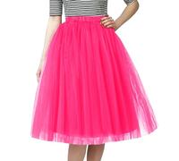 Generisch Klassischer eleganter Damenrock lässiger einfarbiger Schnitt für modische Alltagsoutfits (One Size)