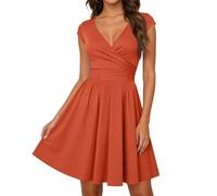 Generisch Kleider Sommerkleid Damen Knielang Abiball Kleid Black Dress Strandkleidung Damen Grüne Abendkleider Cocktailkleid Kurz Sommer Outfit Sommerkleid Curvy Schwarzes Langes