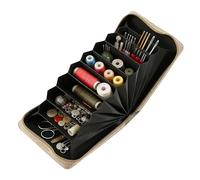 Generisch Knitting Needle Bag, Portable Multi Layer Pouch, Knitting Needle Organizer Case, Thin Storage Bag, Craft Supplies Holder for Travel Gatherings Crochet Hooks Spools Tools