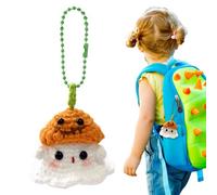 Generisch Knitting Toy - Knitting Toy | Ghost 6.5x5.5cm Handmade Crochet Wool Doll, Soft Kniting GhostToy for Desk, Creative Support Gift for College Student, Car Dashboard Decor Charm
