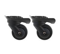 Generisch Kofferrollen Ersatzrollen, Koffer Rollen Ersatz 2 Stück Leise 360° Kofferrollen Größe L, Ersatzräder Gepäck Zubehör Schwarz A52