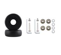 Generisch Kofferrollen Ersatzrollen, Koffer Rollen Ersatz 48 mm x 18, 1 Paar Ersatzräder for Gepäckkoffer, Achsen, Reparatur von Gepäck, Schwarz