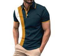 Generisch Kurzarm Poloshirt für Herren 100% Baumwolle Herren Polo Shirt mit Stickerei Angenehmes Regular Fit Shirt Polo Shirt Poloshirts FüR Herren Set Poloshirt Herren 4XL Kurzarm