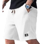 Generisch Kurze Herren Hosen, Sweatshorts Herren, Shorts Sommer Freizeit Stretch Elastische Taille Mit Taschen Fashion Arbeitshose Jogginghose Atmungsaktiv Bequem Einfarbig Freizeithose Mit Gummizug
