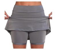 Generisch Kurze Hose Damen Leichte Sommer Shorts Bequeme Wanderhose Luftig Jogginghose Casual Radlerhose Figurbetont Kurze Sporthose Yogahose High Waist Stretchhose Strandhose (A03 Gray,L)