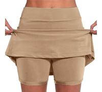 Generisch Kurze Hose Damen Leichte Sommer Shorts Bequeme Wanderhose Luftig Jogginghose Casual Radlerhose Figurbetont Kurze Sporthose Yogahose High Waist Stretchhose Strandhose (A13 Khaki,M)